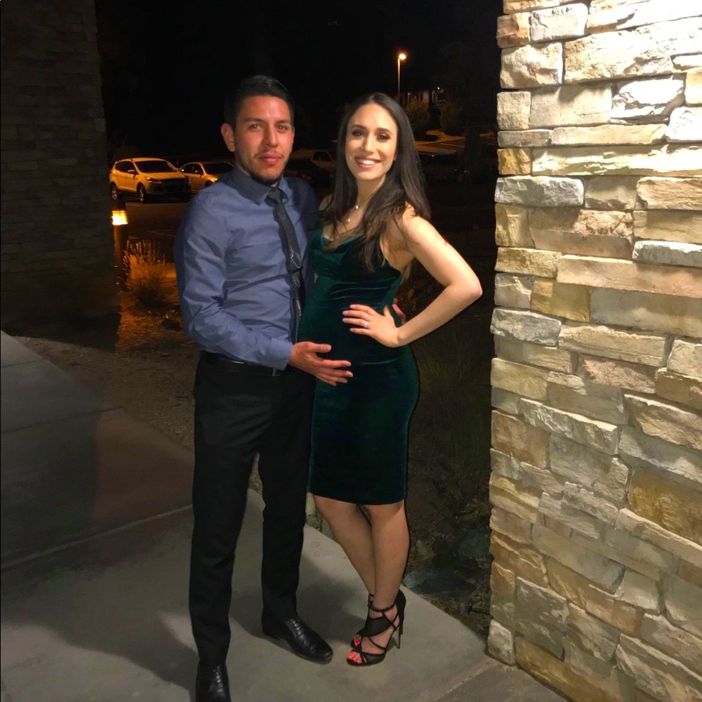Lulus velvet midi dress